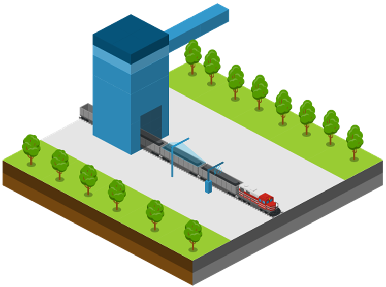 火車(chē)自動(dòng)裝車(chē)系統(tǒng)""